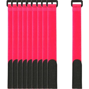 10 Olta Kravat Askısı Kemer Elastik Wrap Bant Kutup Tutucu Aksesuar Mücadele Kırmızı