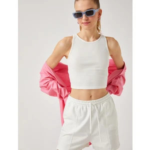 Kadın Halter Yaka Crop Atlet