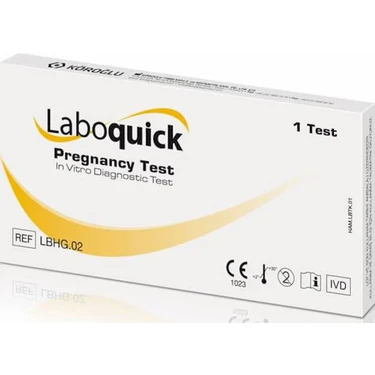 Laboquick Hızlı Hamilelik Testi 5 Adet %99 Doğruluk Oranı ile Yerli Üretim Medikal