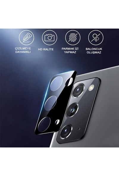 Zümrah Samsung Galaxy Note 20 Arka Kamera Lens Koruyucu Temperli Cam Film