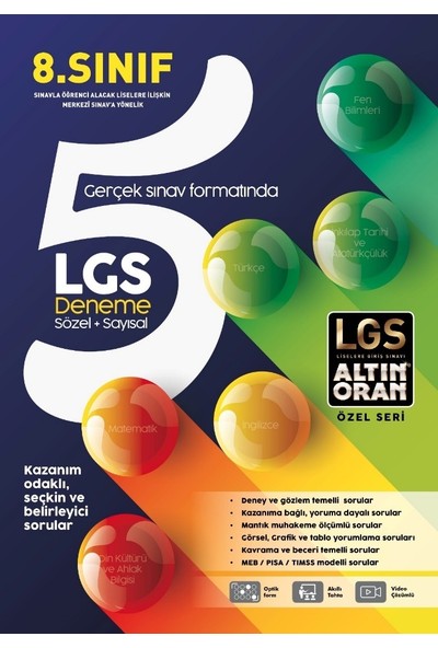 Borealis Yayınları LGS 5 Sözel - 5 Sayısal Deneme