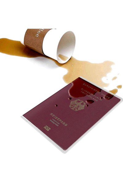 Gempo 6 Adet Şeffaf Su Geçirmez Pasaport Koruma Kabı Pasaport Kılıfı Yüksek Kalite Pvc Temizlenebili