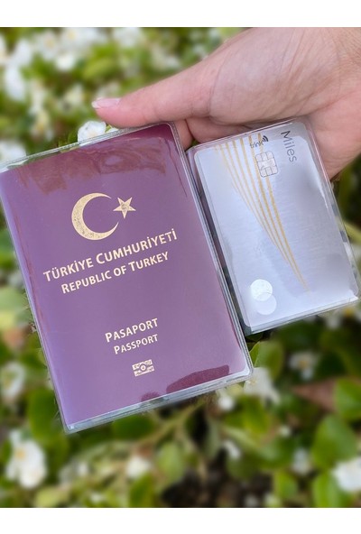 Gempo 3 Adet Şeffaf Pasaport Kılıfı Pasaport Koruma Kabı Universal Model Tüm Ülke Pasaportlarına