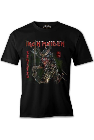 Lord T-Shirt LordT-Shirt Iron Maiden - Senjutsu Siyah Erkek Tshirt