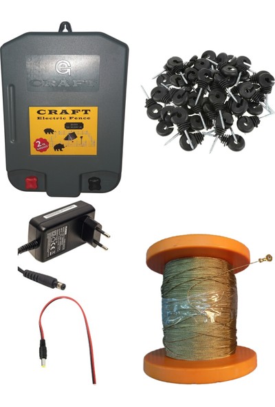 Craft 2,5 Dönüme Göre Çift Bobinli 28KW Elektrikli Çit Makinası Çelik Telli