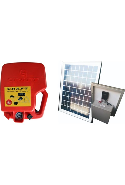Craft 2,5 Dönüme Göre 14KW Güneş Panelli Elektrikli Çit Teli Çelik Telli