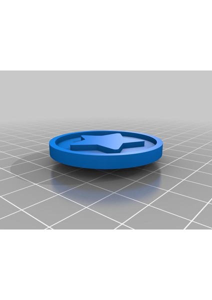 Beş Noktalı Yıldız Rozeti Plastik Aparat