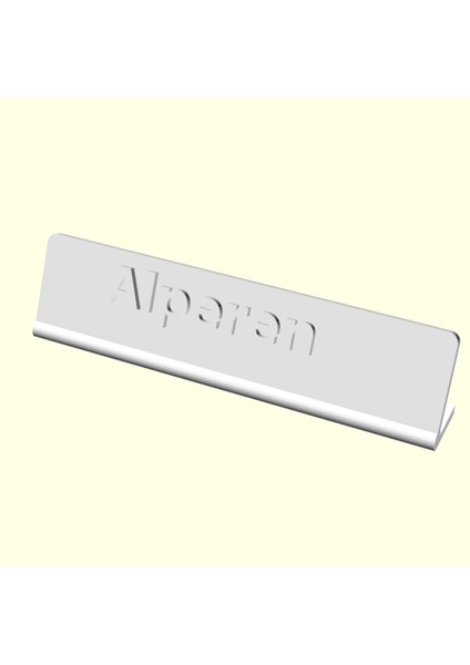 Alperen Kişiye Isime Isme Özel Üretim Masaüstü Isimlik Sevgiliye Eşe Hediyelik Masa Üstü Isimliği Sümen Ofis Hediyesi Dekoratif Organik Plastik