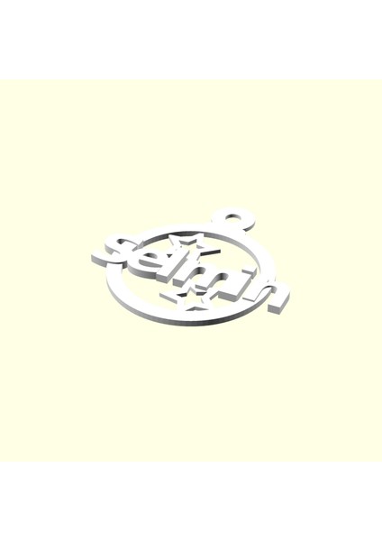 Selmin Kişiye Isime Isme Özel Üretim Yılbaşı Ağacı Süsü Ağaç Süs Sevgiliye Eşe Hediyelik Hediyesi Dekoratif Organik Plastik