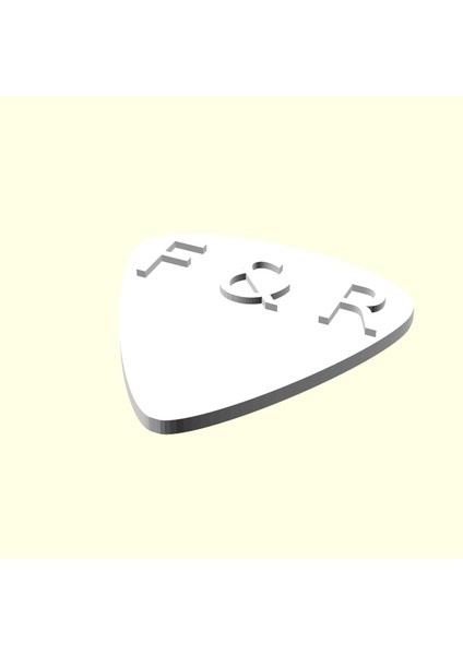 F & R Harfi Kişiye Özel Üretim Gitar Sevgiliye Eşe Hediyelik Bas 1 Adet Organik Plastik