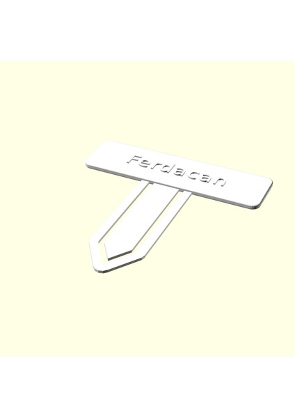 Ferdacan Kişiye Isime Isme Özel Kitap Ayracı Kütüphane Kitaplık Isimlik Sevgiliye Eşe Hediyelik Hediyesi Dekoratif Organik Plastik