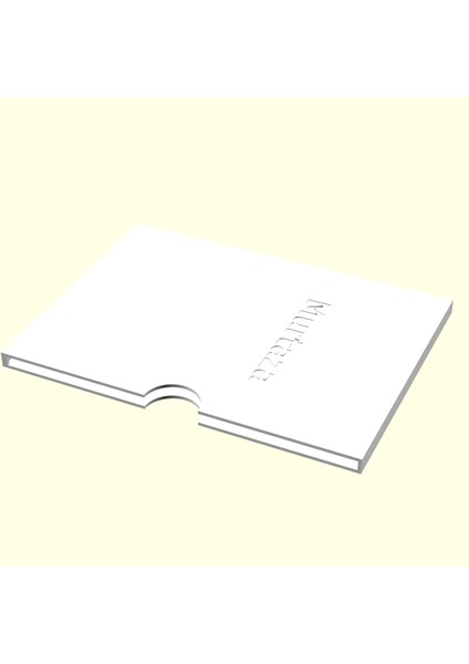 Murtaza Kişiye Özel Üretim Kartvizitlik Kart Tutucu Sevgiliye Eşe Hediyelik Organik Plastikten