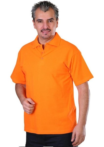 Polo Yaka Tişört, Turuncu -136E605- T-shirt, Tshirt, Kısa Kollu