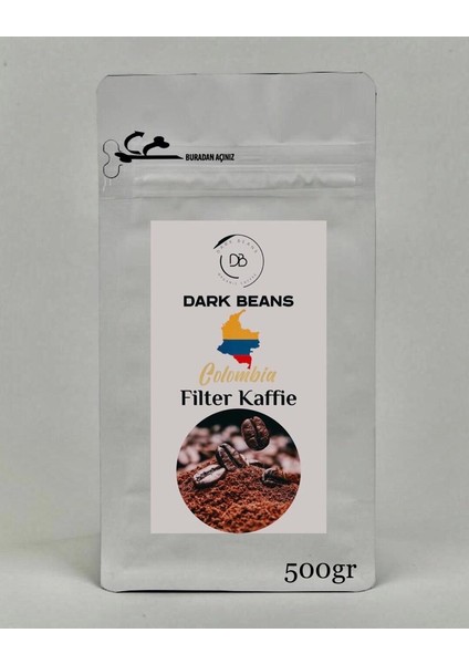 Colombia Filter Kaffie Öğütülmüş 500 gr