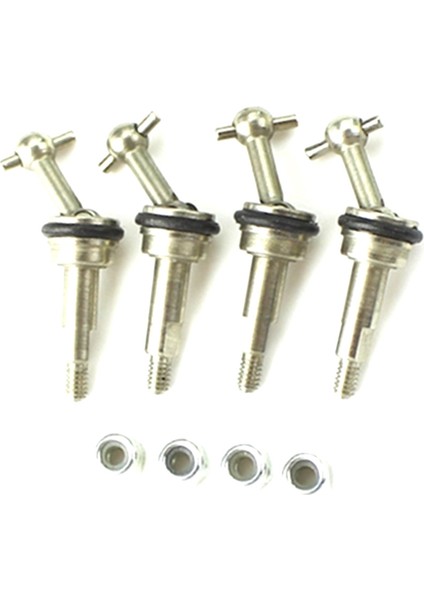 4 Adet Metal Cvd Evrensel Ortak Şaft ile M2 Somun Wltoys K969 K989 K979 P929 1/28 Rc Araba Yükseltmeleri Parçaları