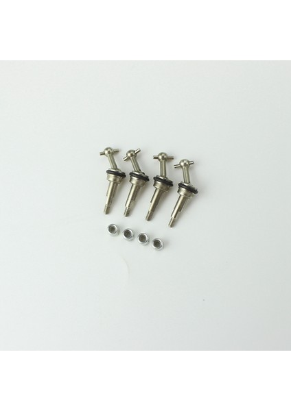 4 Adet Metal Cvd Evrensel Ortak Şaft ile M2 Somun Wltoys K969 K989 K979 P929 1/28 Rc Araba Yükseltmeleri Parçaları