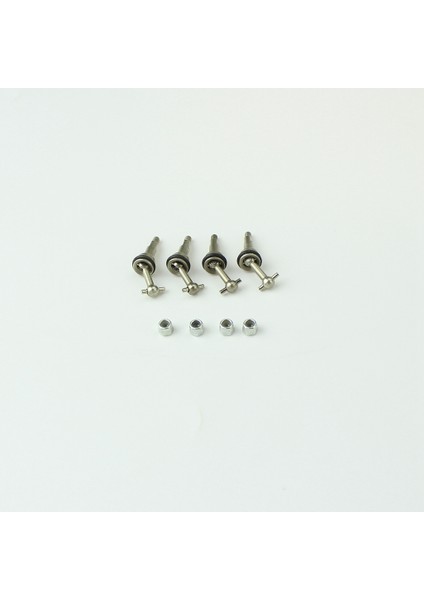 4 Adet Metal Cvd Evrensel Ortak Şaft ile M2 Somun Wltoys K969 K989 K979 P929 1/28 Rc Araba Yükseltmeleri Parçaları