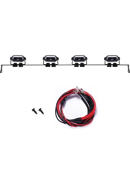 Shuai Yan Mn D90 Için Mn-90 MN99S 1/12 Rc Araba Yükseltme Parçaları LED Çatı Lambası Işıkları Bar Spot Dekorasyon Aksesuarları