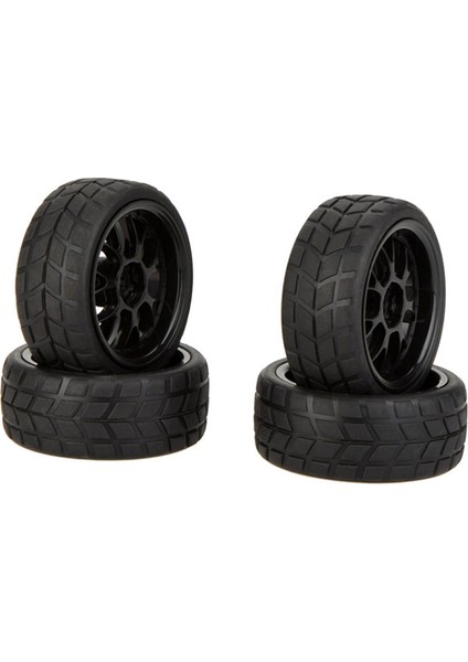 4 Adet Yüksek Performans 1/10 Ralli Araba Jant Tekerlekler ve Lastikler 20101 Traxxas Hsp Tamiya Hpı Kyosho Rc Araba Için