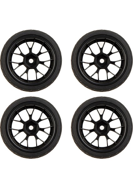 4 Adet Yüksek Performans 1/10 Ralli Araba Jant Tekerlekler ve Lastikler 20101 Traxxas Hsp Tamiya Hpı Kyosho Rc Araba Için