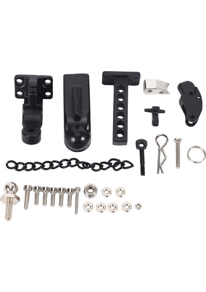 Metal Hitch Römork Kancası SCX10 90046 Traxxas Trx4 1/10 Rc Paletli Araba Uzaktan Kumanda Araba Modeli Için Bebek Çocuk(Yurt Dışından)