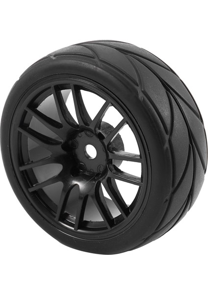 4 Adet 1/10 Kauçuk Lastik Rc Araba Yarışı Lastikleri Yolda Jant Fit Hsp Hpi 9068-6081 Rc Araba Parçası