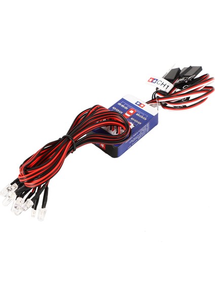 Shuai Yan 12 LED Aydınlatma Kiti 1/10 Ölçekli Modeller Için Direksiyon Fren Simülasyon Flaş Işığı Rc Araba Yokomo Tamiya Hsp Hpı Eksenel RC4WD(Yurt Dışından)