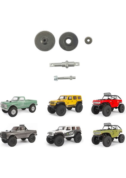 Eksenel SCX24 Için 90081 1/24 Rc Paletli Araba Metal Şanzıman Şanzıman Dişli Şaftlı Yükseltme Parçaları Aksesuarları(Yurt Dışından) fiyatları