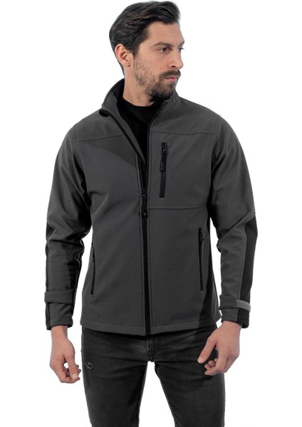 , SoftShell Mont, Koyu Gri -91E632- Su İtici