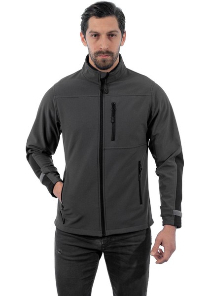 , SoftShell Mont, Koyu Gri -91E632- Su İtici