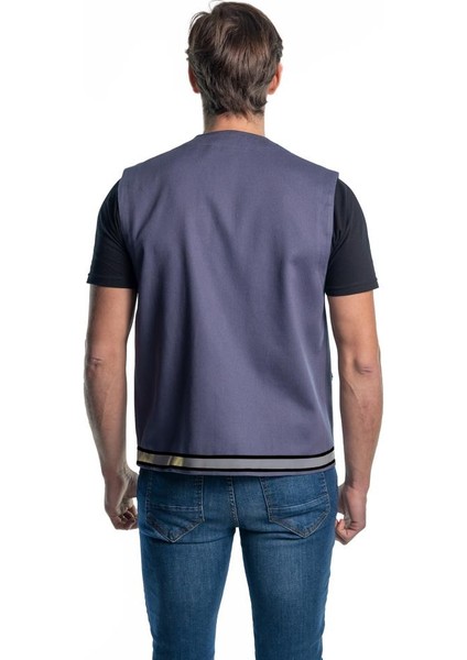 , Reflektörlü Yelek, Gri -118E1631- İş Yeleği-Vest fiyatları
