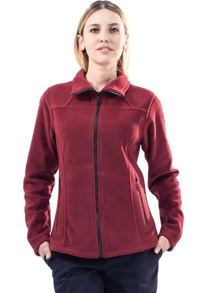 , Kadın Polar Mont, Bordo -99E315- Cepli, Outdoor