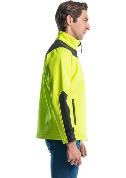 , Softshell Mont, Sarı -91E666- Su İtici