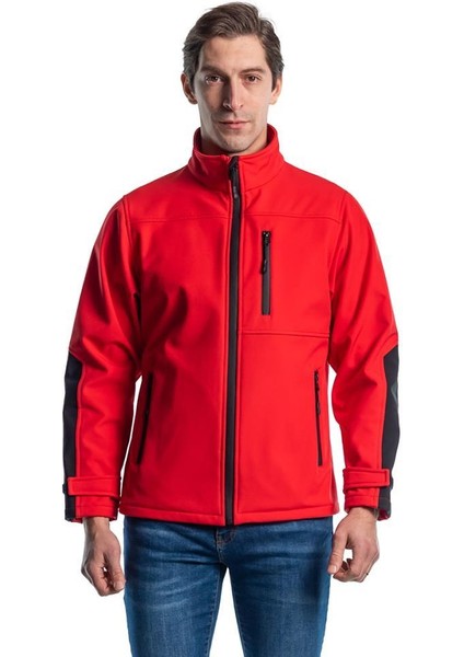 , Softshell Mont, Kırmızı -91E679- Su İtici