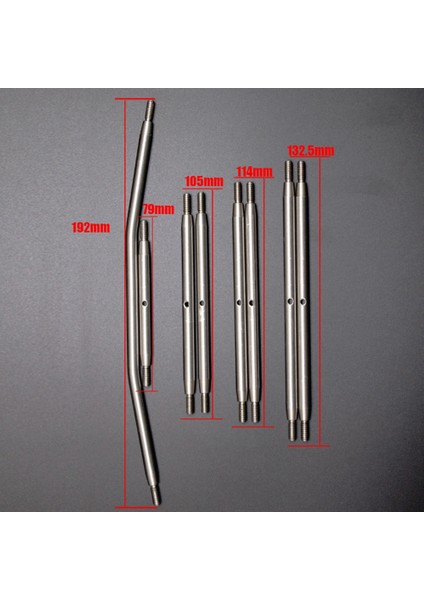 Metal Süspansiyon Bağlantı Çubuğu Bağlantı Direksiyon Çekme Çubuğu Eksenel RBX10 Ryft AXI03005 1/10 Rc Paletli Araba Yükseltme Parçaları