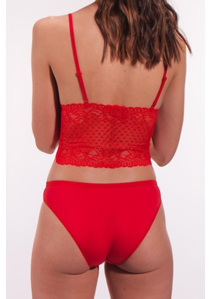 Kadın Transparan Dantelli Sütyen Takım Bralet Takım 1805 fiyatları