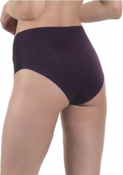 Kadın Yüksek Bel Lazer Kesim Bikini Tip Külot 3'lü 0296