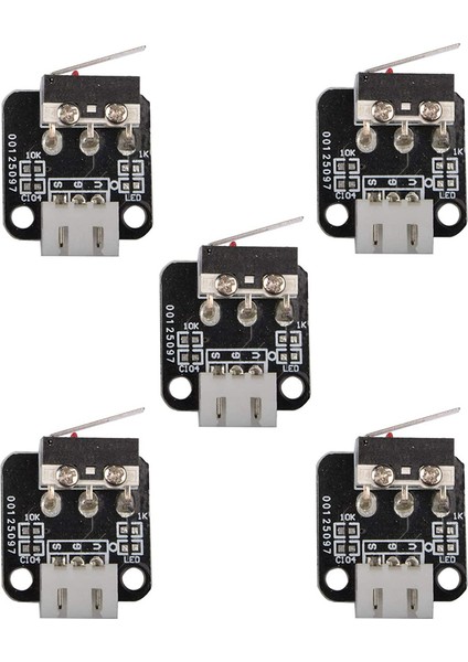 Shuai Yan 5 Adet 3pin Son Durdurma Limit Anahtarı 3D Yazıcı Aksesuarları Için Mekanik Uç Durdurma Anahtarı Modülü Cr 10 Ender3