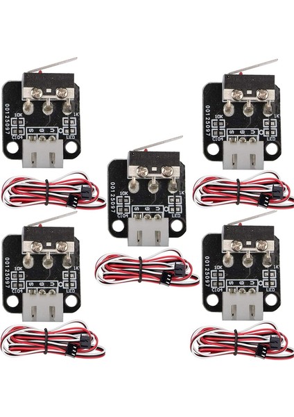 Shuai Yan Kablolar ile Son Durdurma Sınır Anahtarı Için 5 Adet 3pin, 3D Yazıcı Sınır Anahtarları, Cr 10 Için Mekanik Son Durdurma Anahtarı Modülü