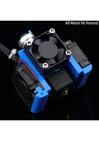 Shuai Yan Tüm Metal V6 J-Kafa E3D V6 Için Hotend Bowden Extruder Kiti Hotend Soğutma Fanı Braketi Blok 3D Yazıcılar Parçaları, 24V V6(Yurt Dışından)