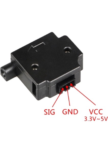3D Yazıcı Kırılma Sensörü Modülü 1.75MM Filament Kırılma Sensörü Izleme Anahtarı 3D Yazıcı Aksesuarları, Siyah