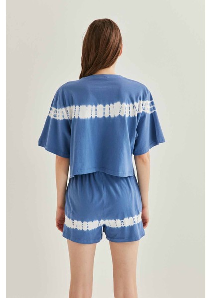 Batik Boyama Crop T-Shirt modelleri
