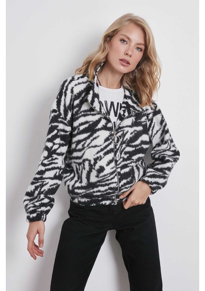 Zebra Desenli Polar Sweat