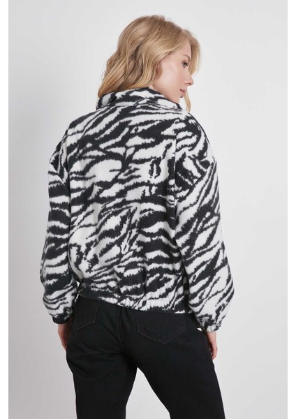 Zebra Desenli Polar Sweat