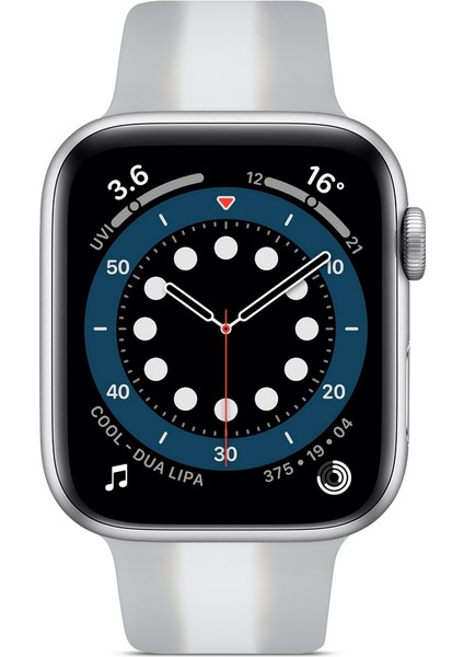 Puluz Apple Watch Uyumlu Series 7 Için Silikon Kayış 45Mm / 6 & Se & 5 & 4 44Mm / 3 & 2 & 1 42Mm Açık Gri fiyatları