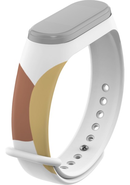 Puluz Xiaomi Mi Band 4 / 3 Için Kontrast Renkli Silikon Kordonlu Saat 4