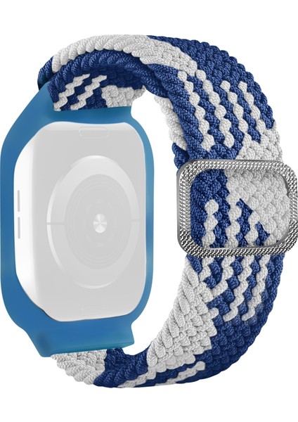 Puluz Apple Watch Uyumlu 6 & Se & 5 & 4 40Mm / 3 & 2 & 1 38Mm Için Kayış Mavi Ve Beyaz