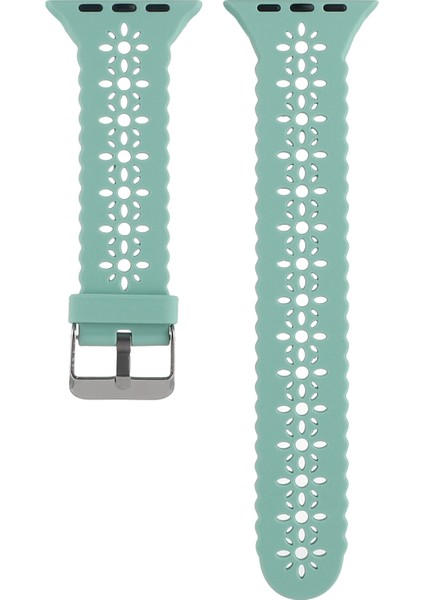 Puluz Apple Watch Uyumlu 7 Için Silikon Kayış Oymak 45Mm / 6&Se&5&4 44Mm / 3&2&1 42Mm Zümrüt indirimleri