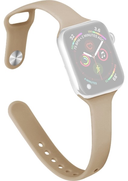 Puluz Apple Watch Uyumlu 7 Için Silikon Kayış 45Mm / 6&Se&5&4 44Mm / 3&2&1 42Mm Ceviz