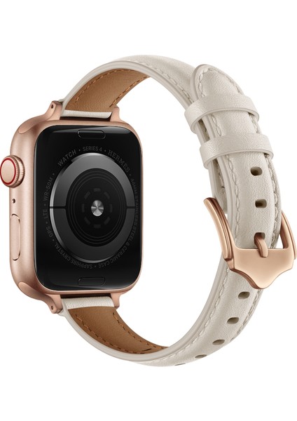 Puluz Kayış Apple Watch Uyumlu Series 7 45Mm / 6 & Se & 5 & 4 44Mm / 3 & 2 & 1 42Mm Kremsi Beyaz(Yurt Dışından) modelleri